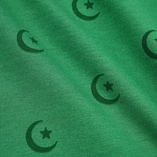 Infant Boys Polyester Cotton Blended T-Shirt Chand Sitara-Green