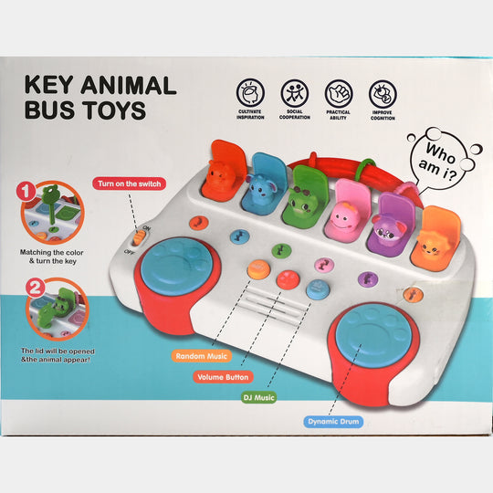 Key Animal Bus Musical Toy For Kids