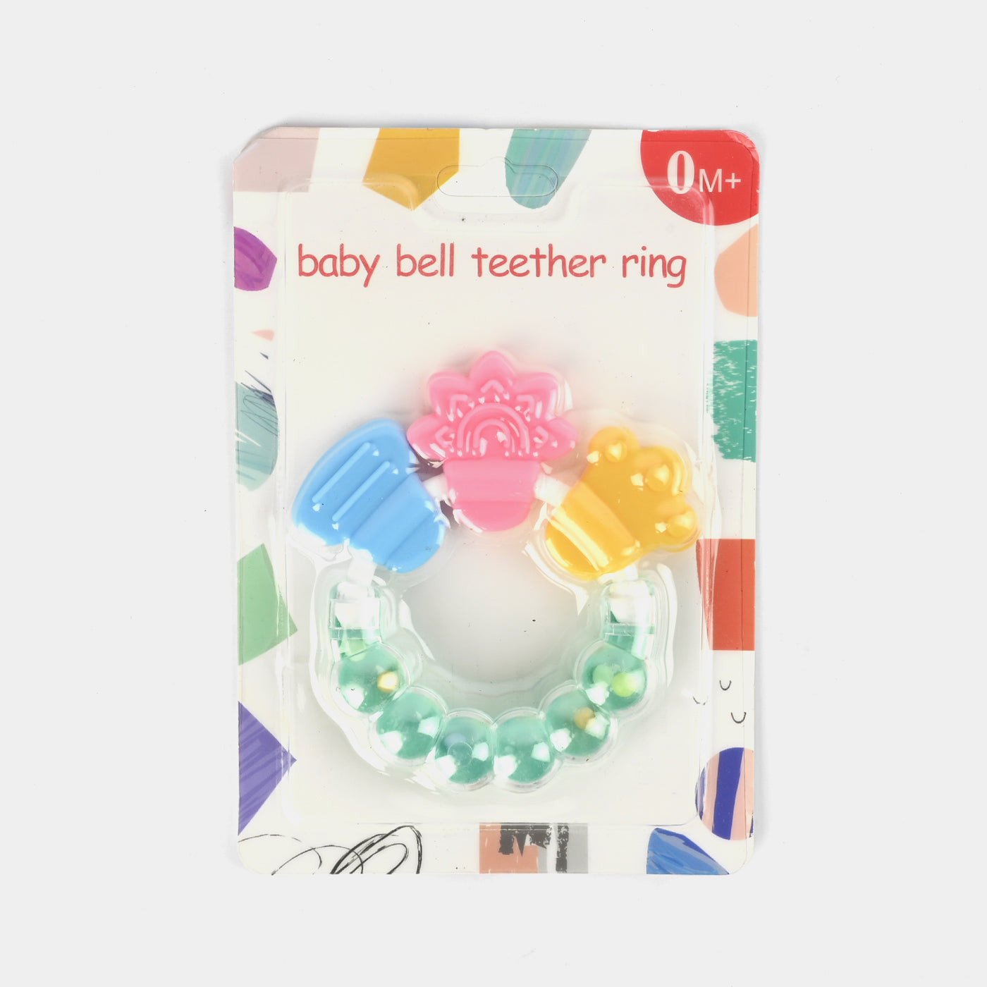 Baby Bell Teether Rattle Green 0M+