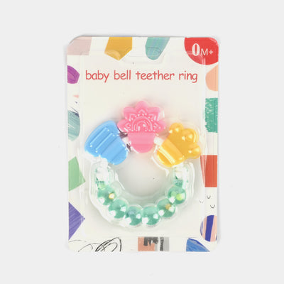 Baby Bell Teether Rattle Green 0M+