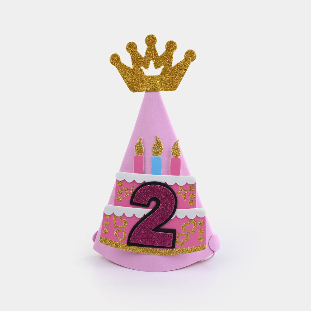 Birthday Glitter Crown Cone Party Hat