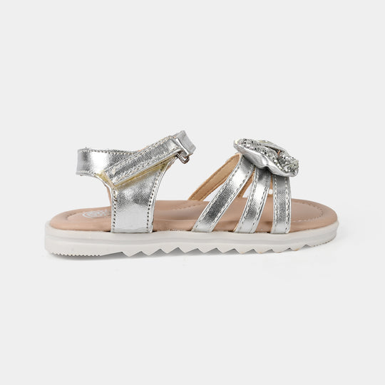 Girls Sandal 222-1-SILVER