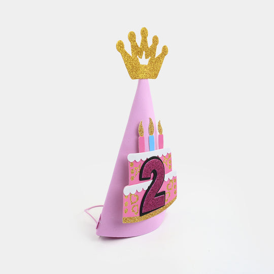 Birthday Glitter Crown Cone Party Hat