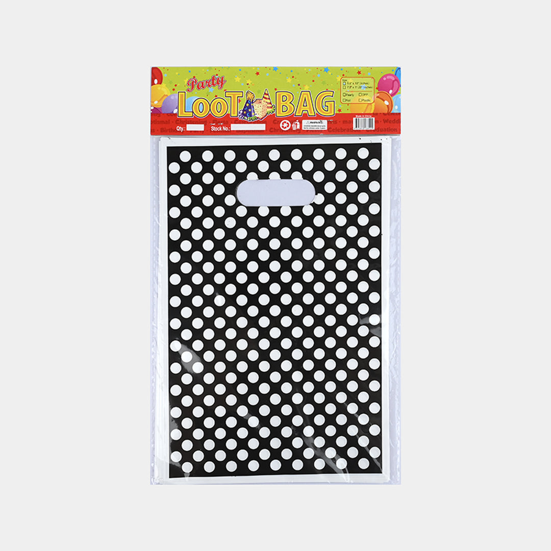 Polka Dot Plastic Party Loot Bags Pack