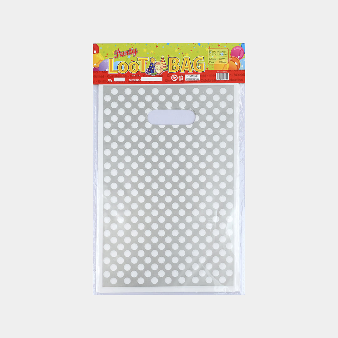 Polka Dot Plastic Party Loot Bags Pack