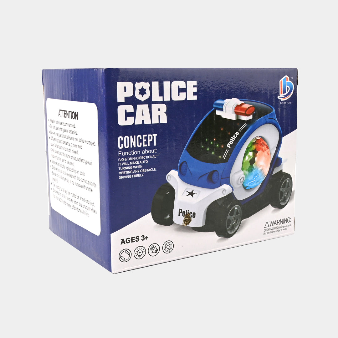 POLICE CAR WITH LIGHT & MUSIC FOR KIDS