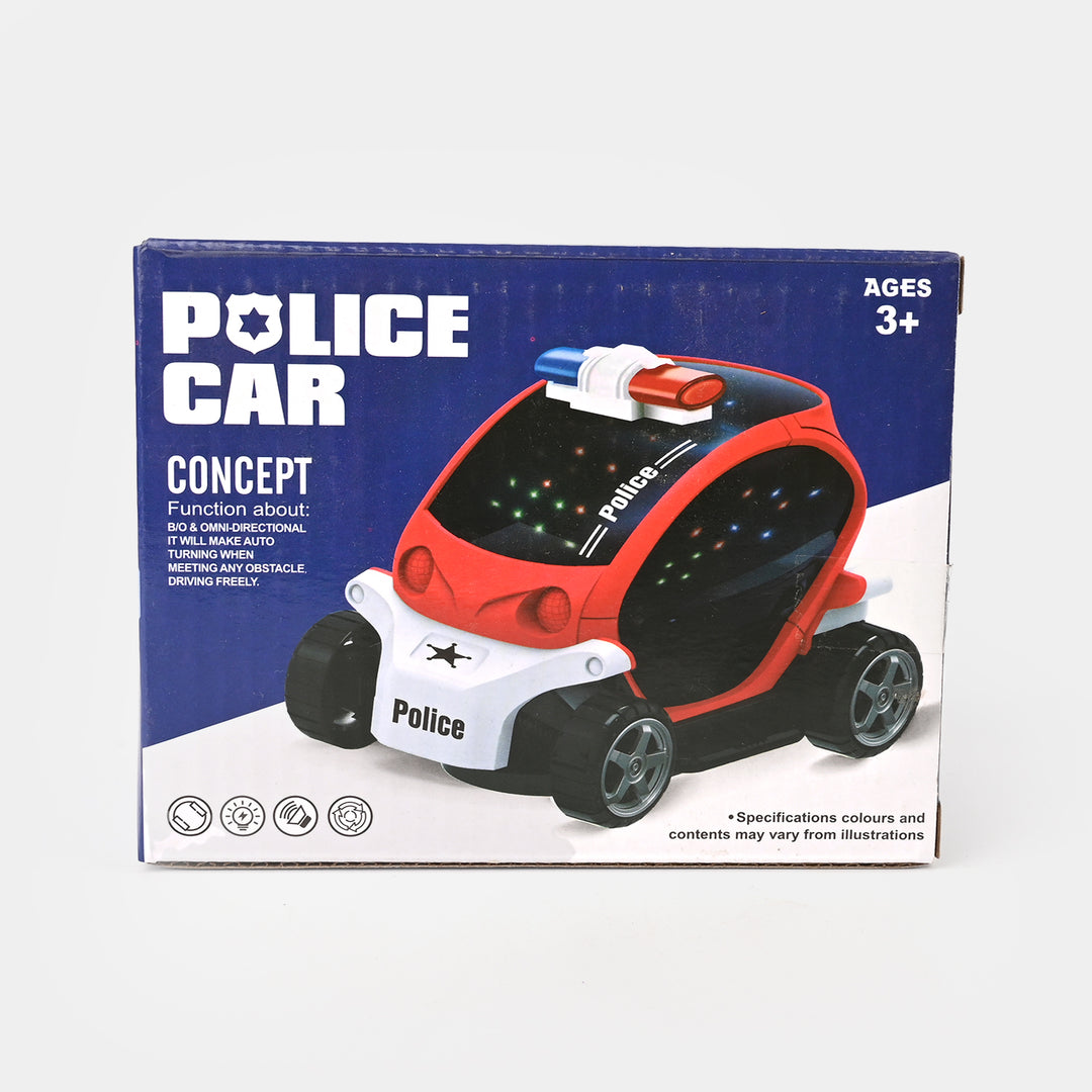 POLICE CAR WITH LIGHT & MUSIC FOR KIDS