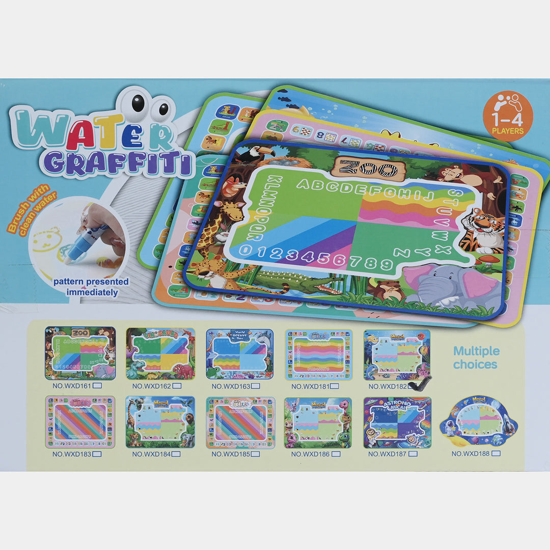 Reusable Water Graffiti Mat Play Set