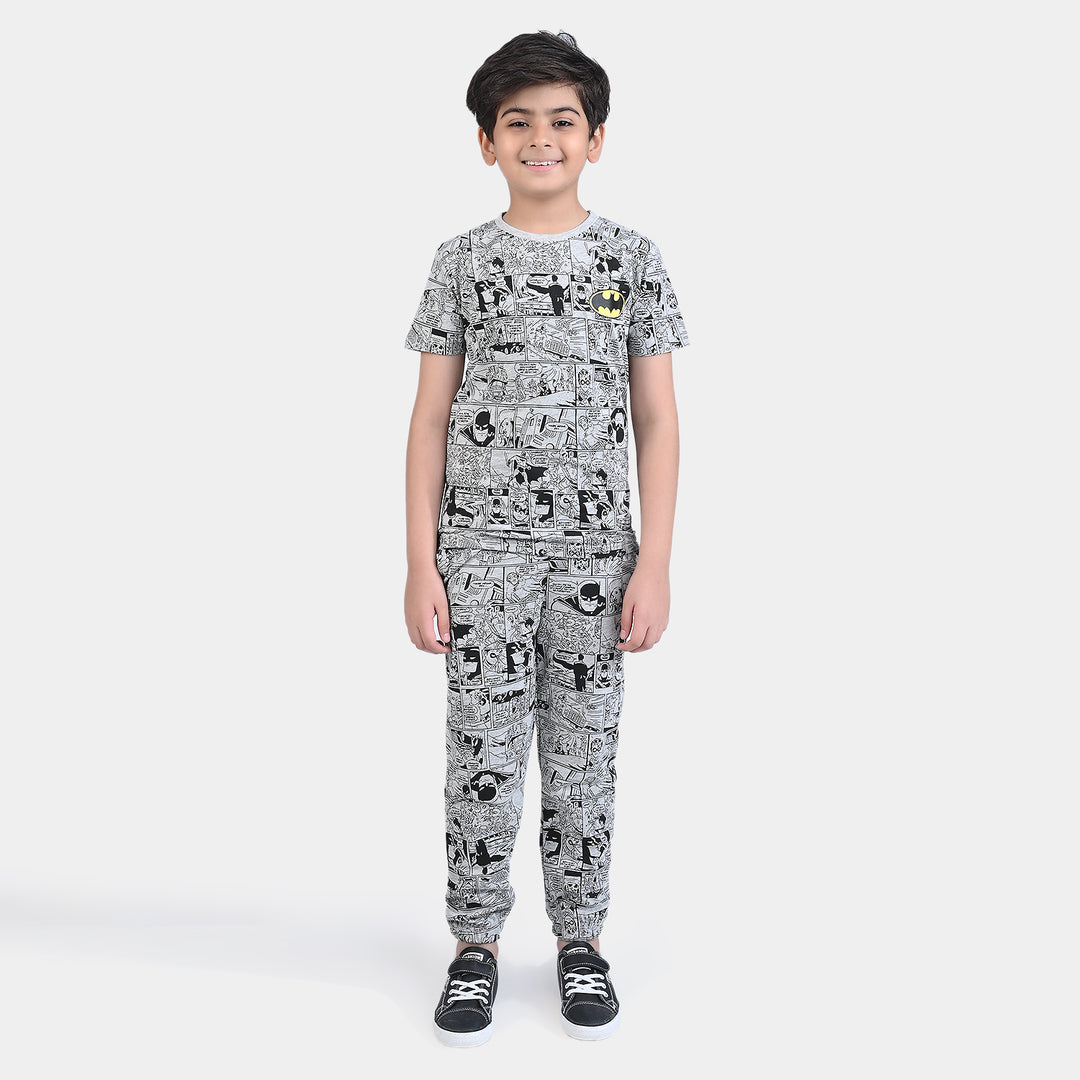 Boys Jersey/Terry 2 Piece Suit -Grey