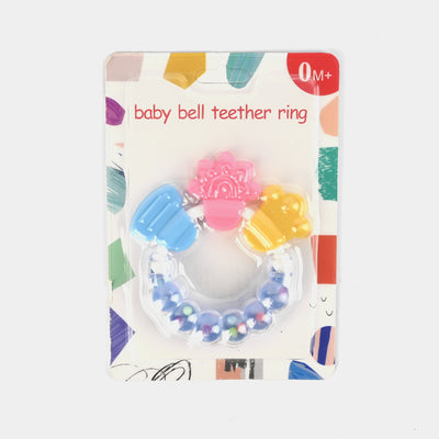 Baby Bell Teether Rattle Blue 0M+