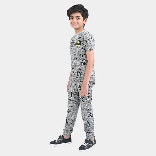 Boys Jersey/Terry 2 Piece Suit -Grey