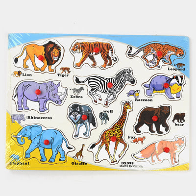 Wild Animal Wooden Puzzle Board Game