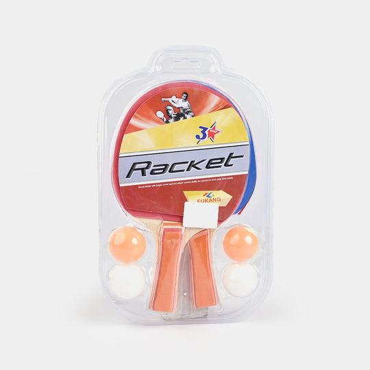Table Tennis Racket Pair With 2 Balls for Kids