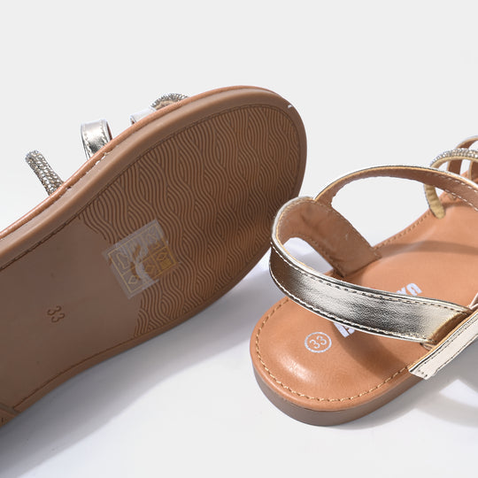 Girls Sandal 189-2-Golden