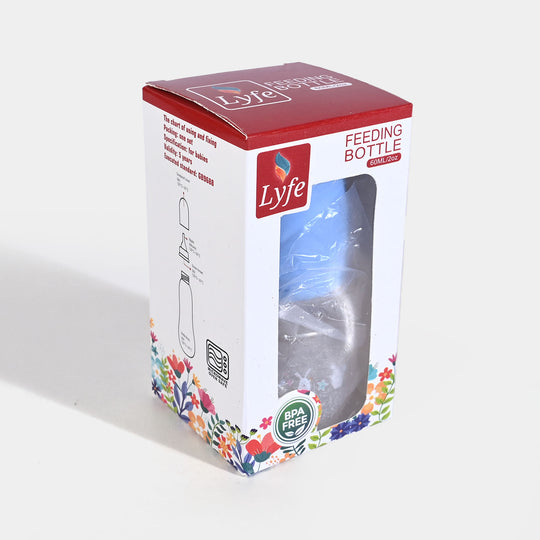 Lyfe Baby Plastic Feeding Bottle 2Oz |60ml |Blue