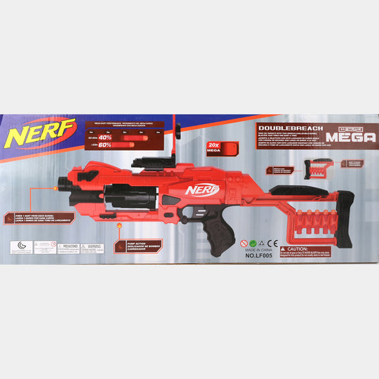 ELECTRIC MEGA NERF BLASTER + SOFT DART TOY