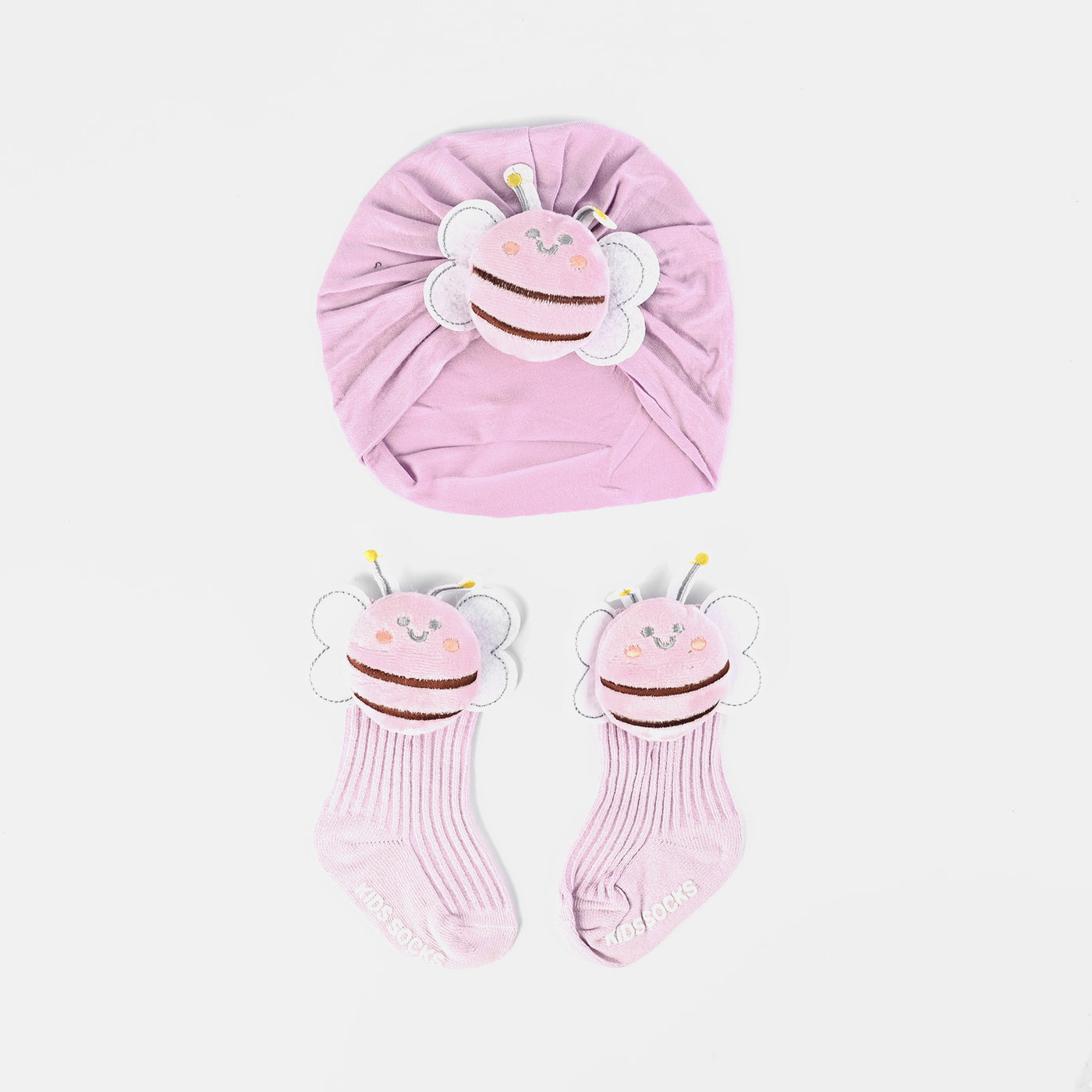 Cap+socks Set Butterfly Purple 9M+