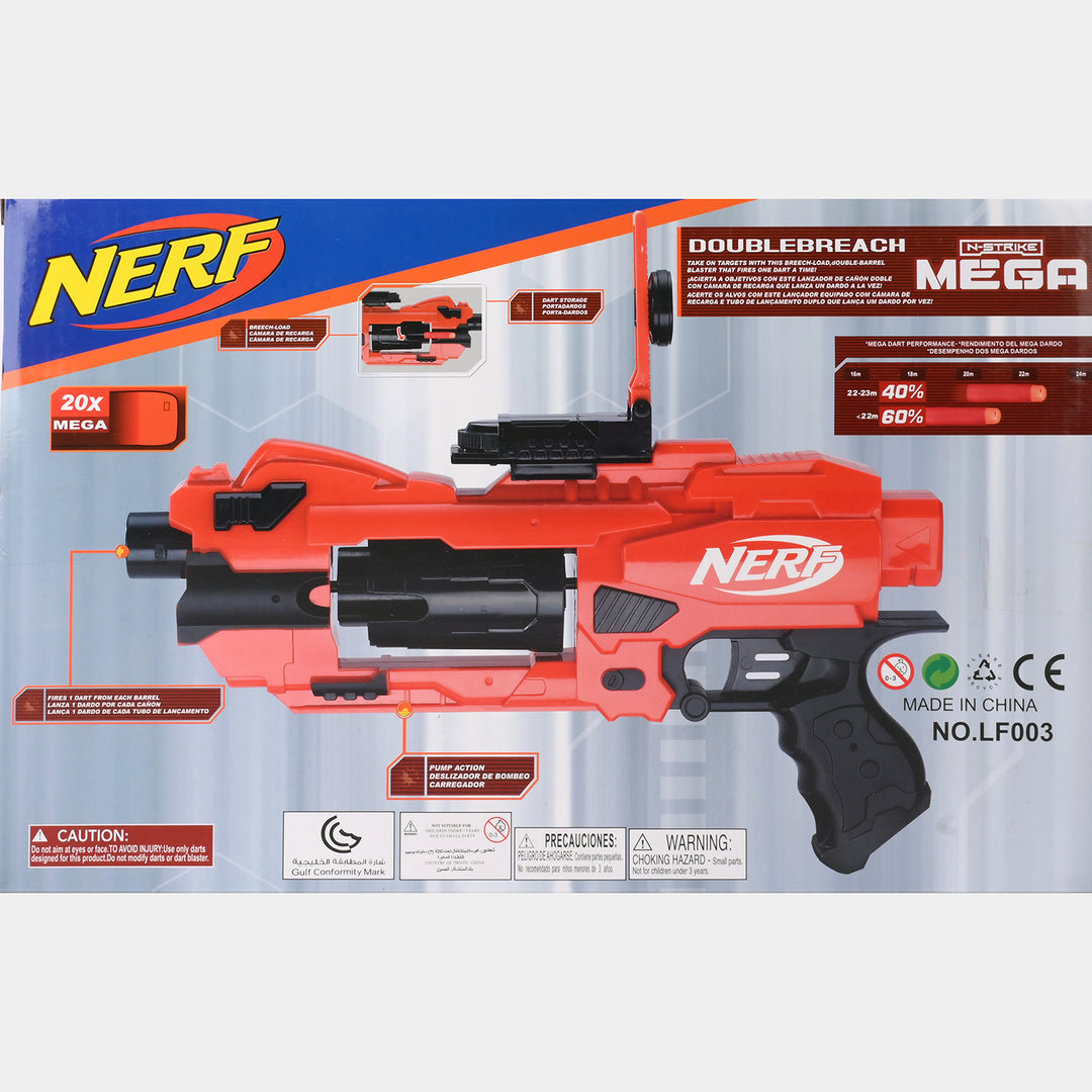 ELECTRIC MEGA NERF BLASTER + SOFT DART TOY