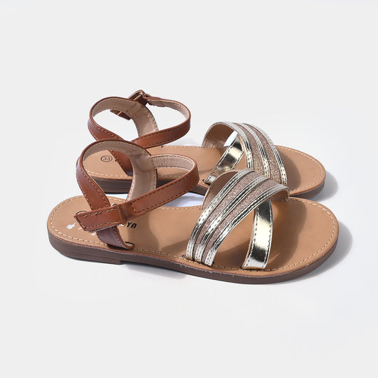 Girls Sandal 189-4-Golden