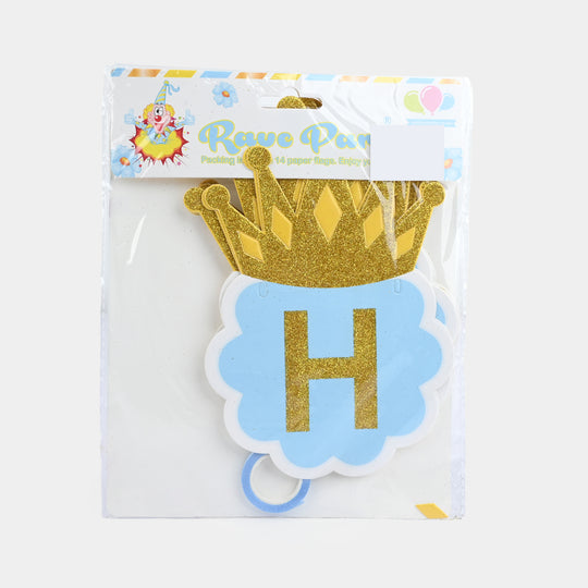 HBD Hanging Bunting Banner