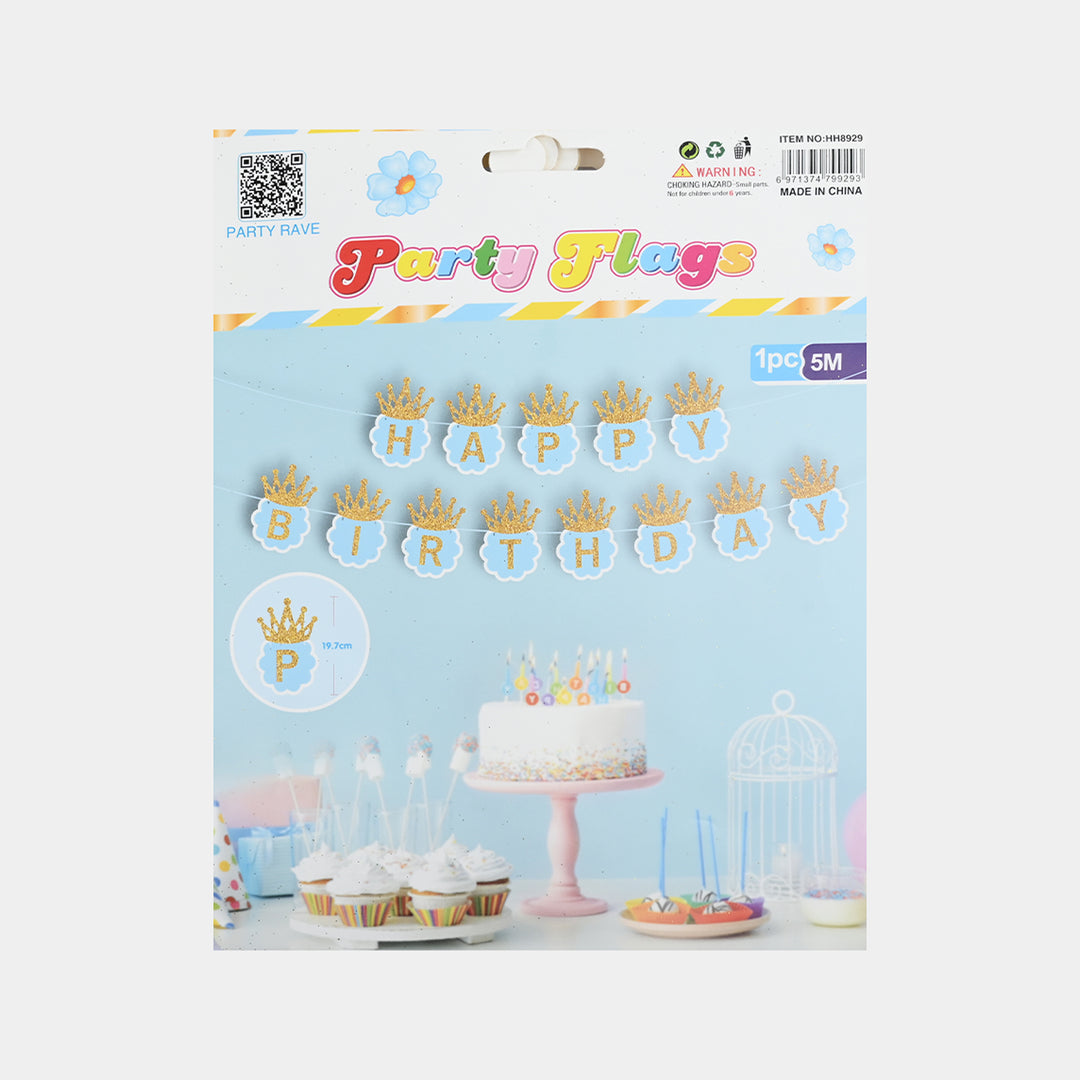 HBD Hanging Bunting Banner
