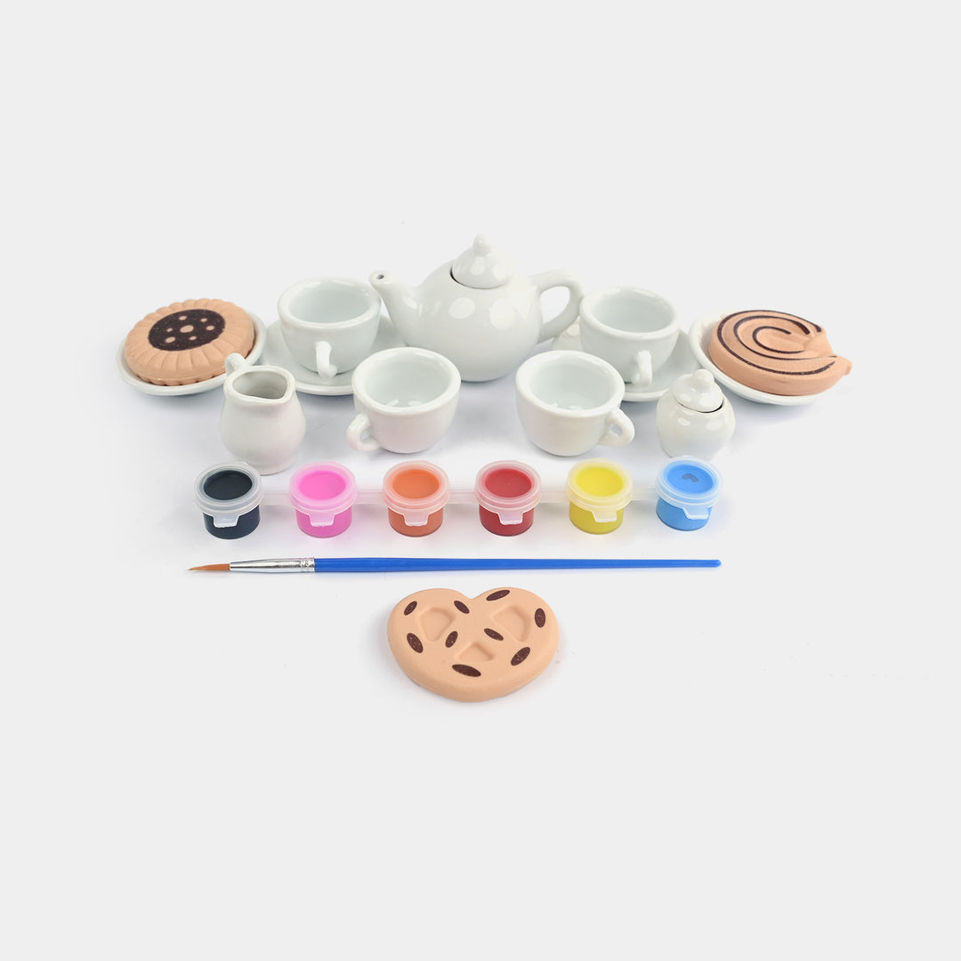 DIY Paint Your Own Ceramic Tea Set