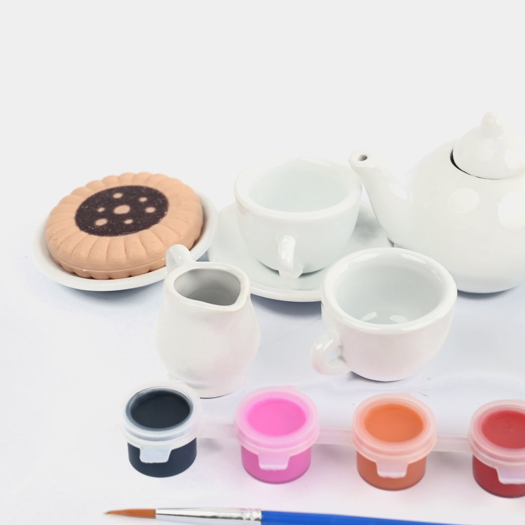 DIY Paint Your Own Ceramic Tea Set