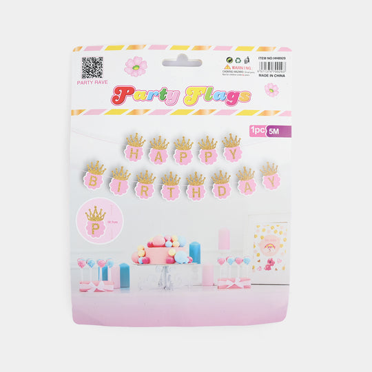 HBD Hanging Bunting Banner