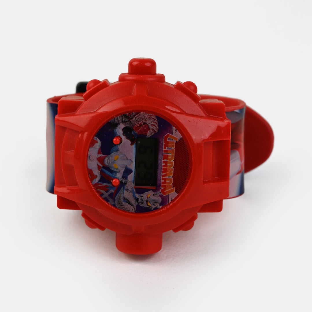 Character Projector Wrist Watch For Kids