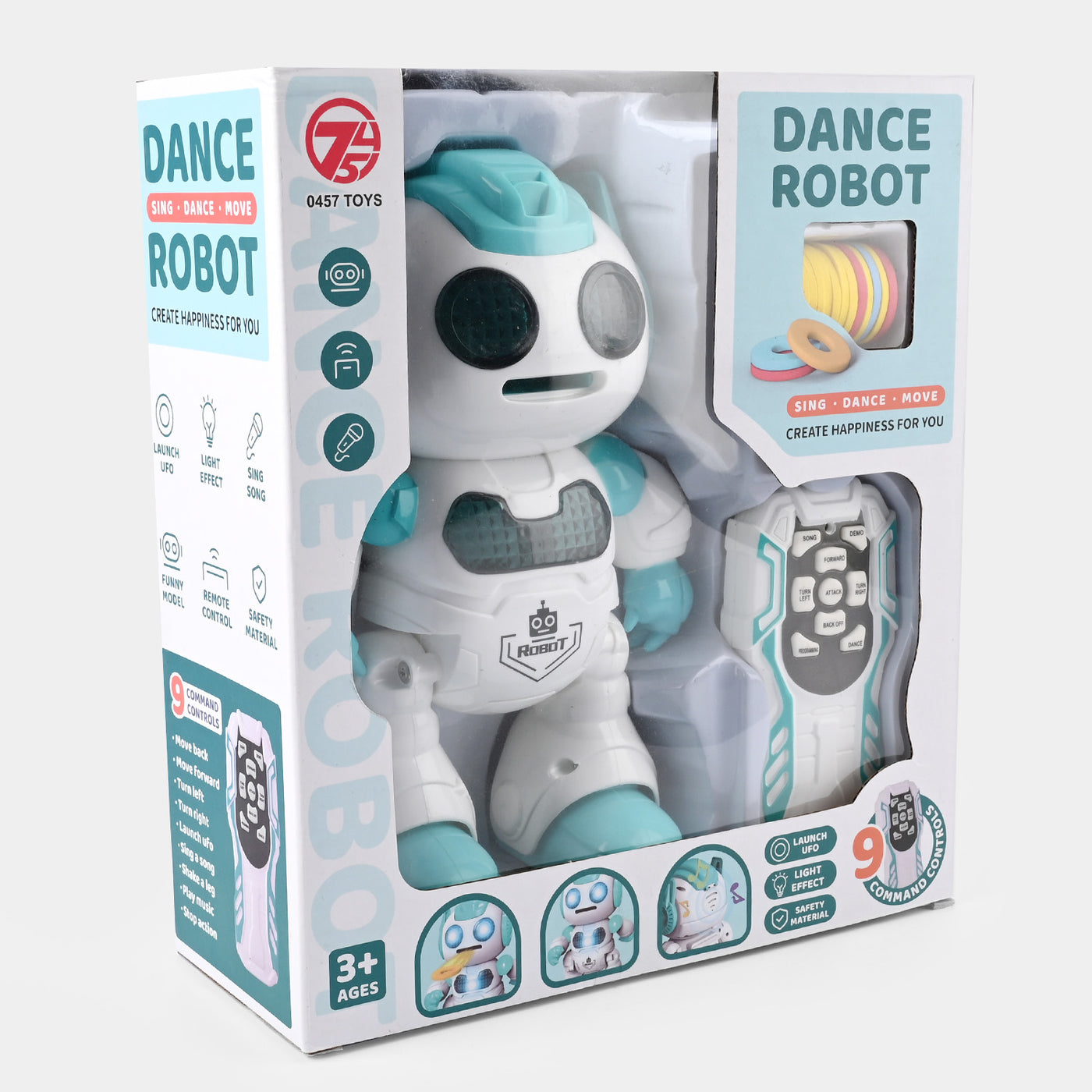 Remote Control Fun Robot With Light & Music For Kids