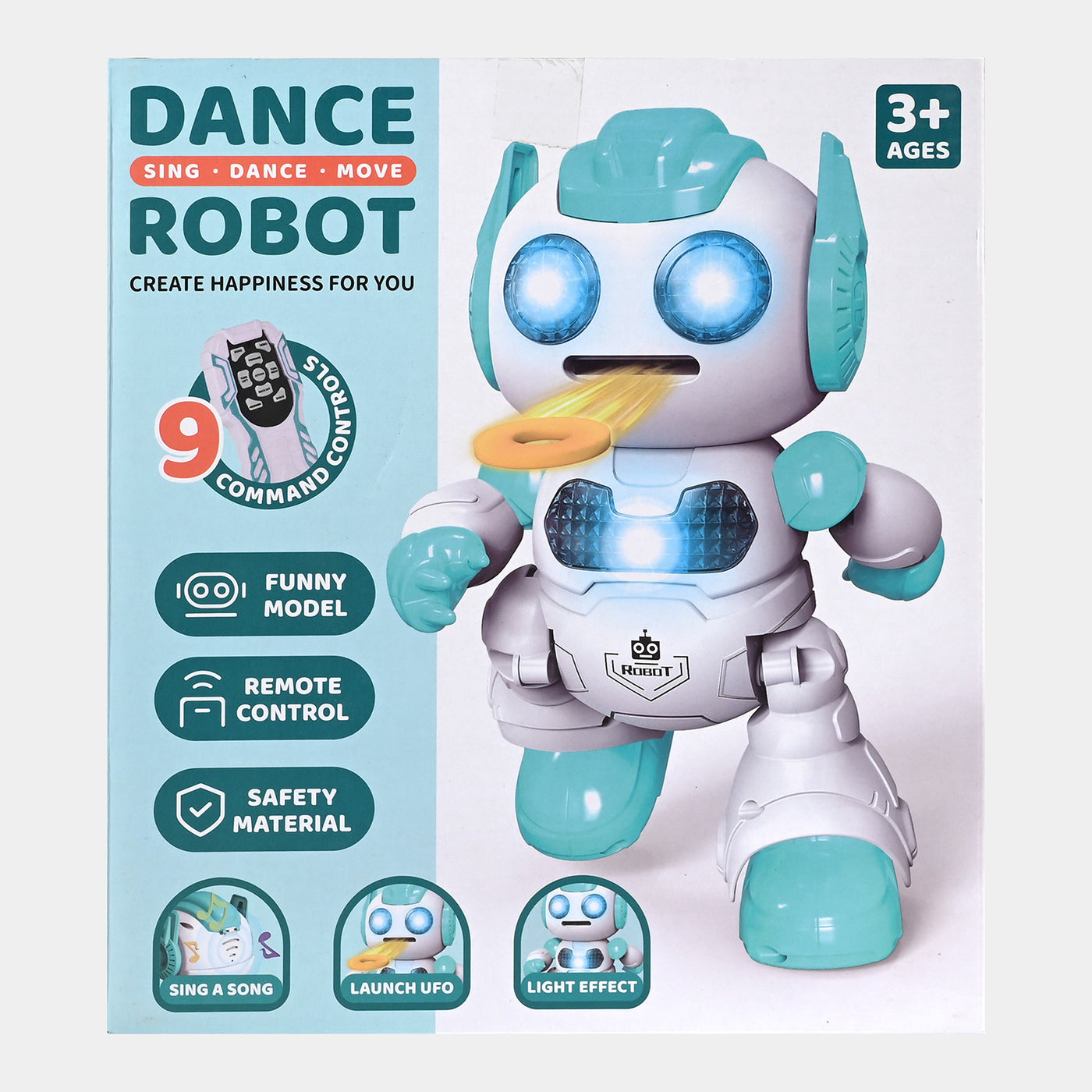 Remote Control Fun Robot With Light & Music For Kids