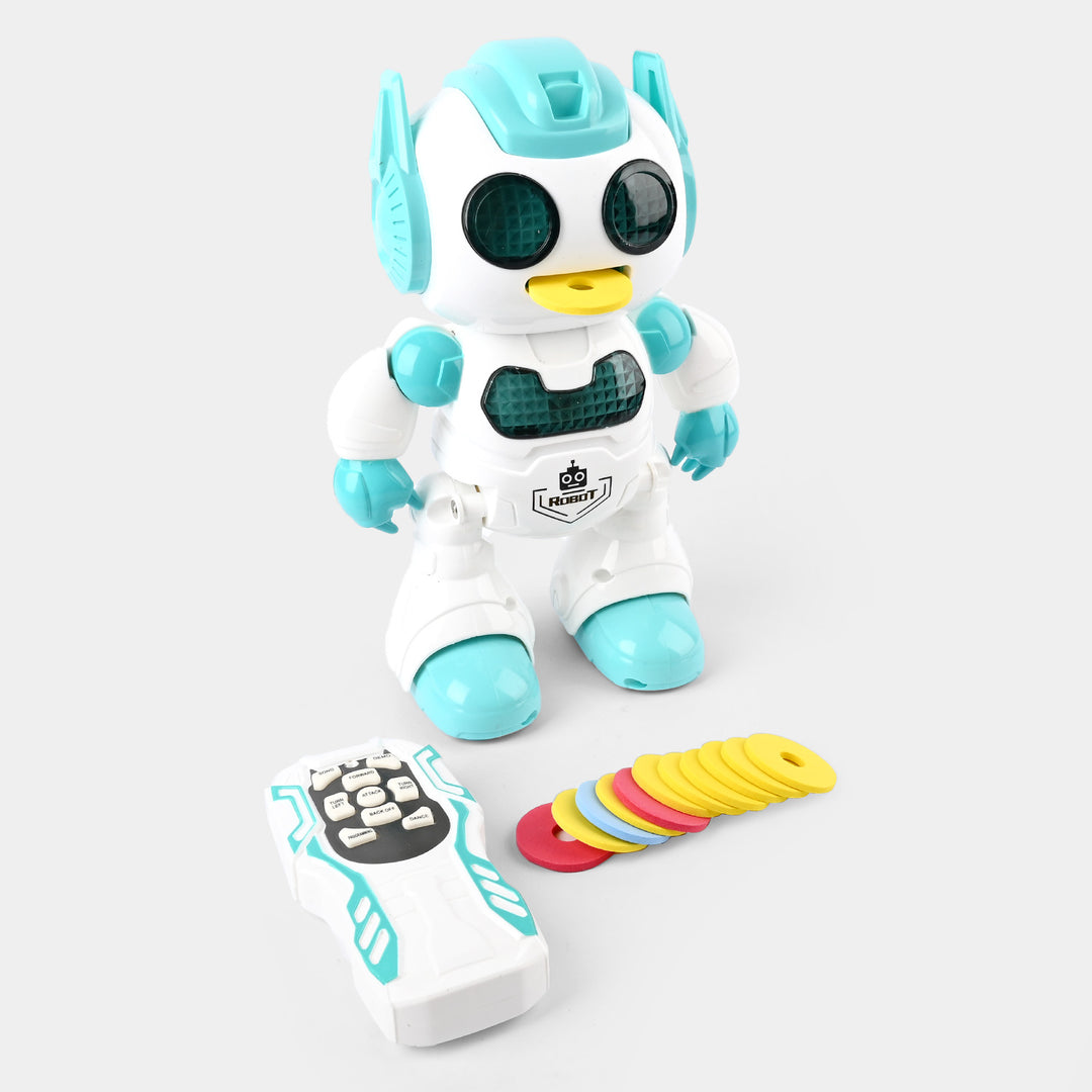 Remote Control Fun Robot With Light & Music For Kids