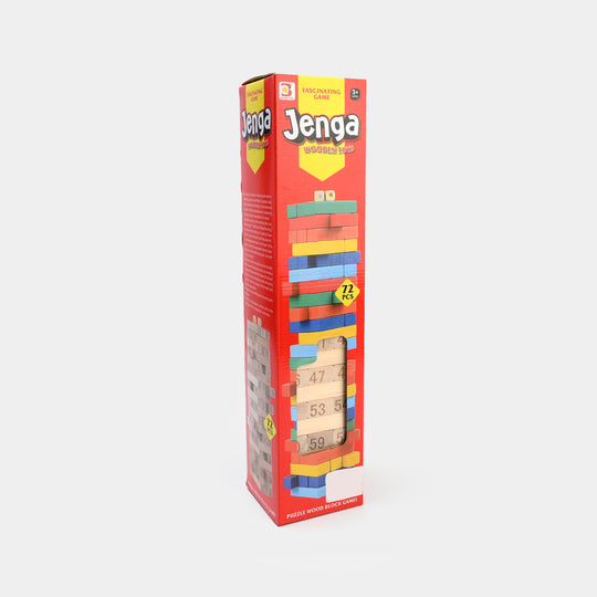 Jenga Game Wooden Blocks, Stacking Tower Game | 72PCS