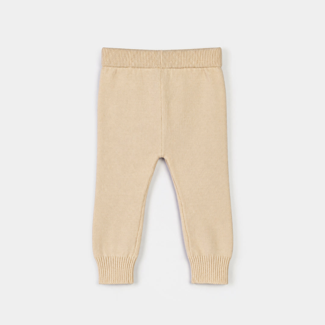Infant Boys Acrylic Co-ord Set-Classy-Cream