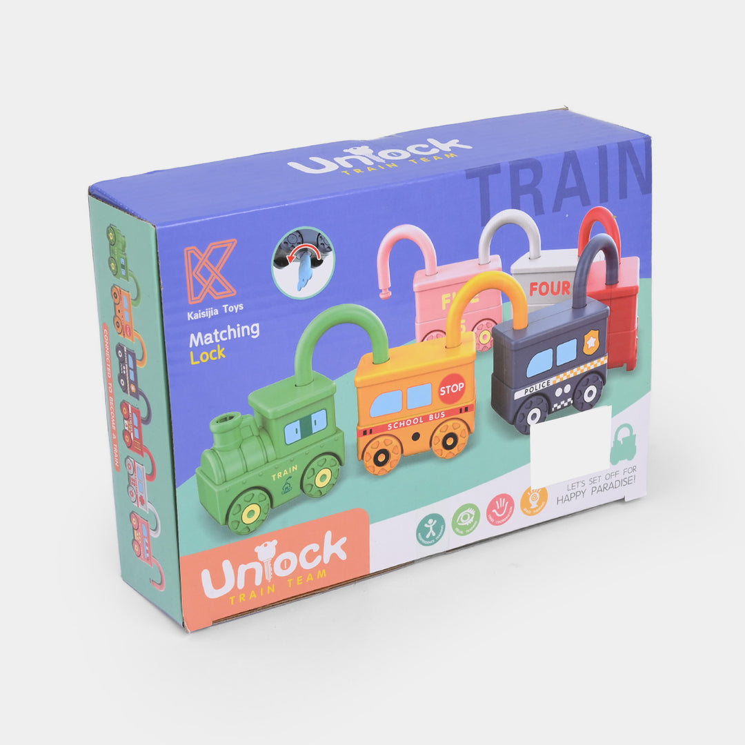 Unlock Train Team – Matching Lock Educational Toy Set