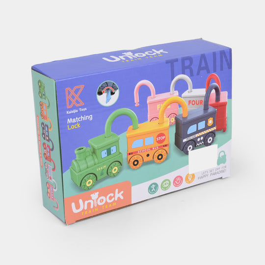 Unlock Train Team – Matching Lock Educational Toy Set