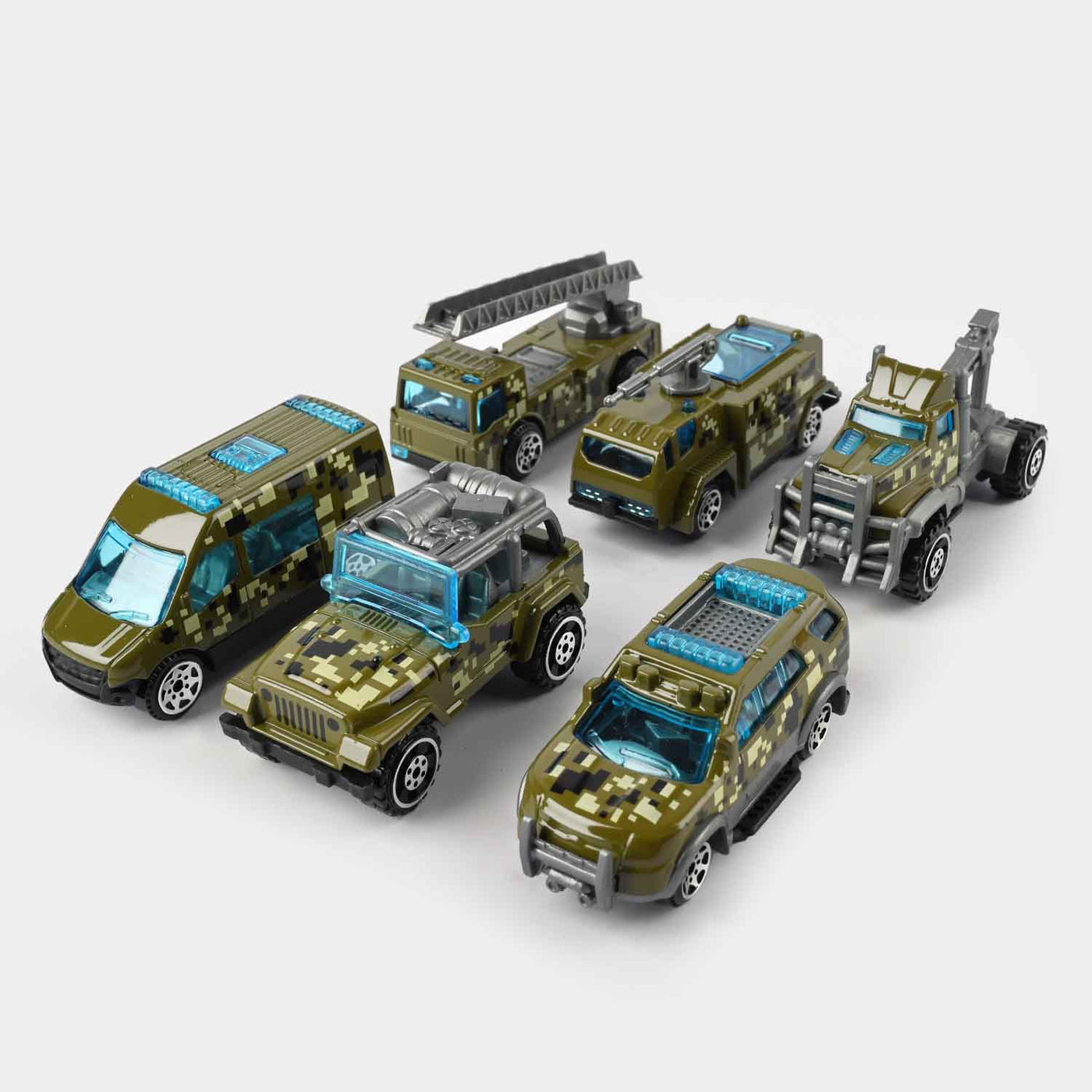 Die Cast Metal Vehicle 6Pcs Set