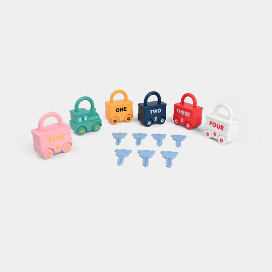 Unlock Train Team – Matching Lock Educational Toy Set