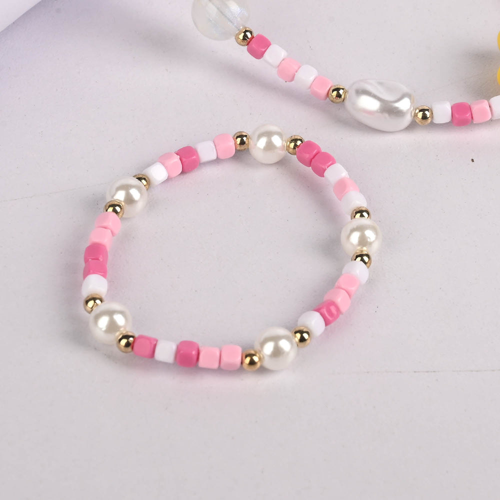 CHARM BEADED NECKLACE & BRACELET FOR GIRLS