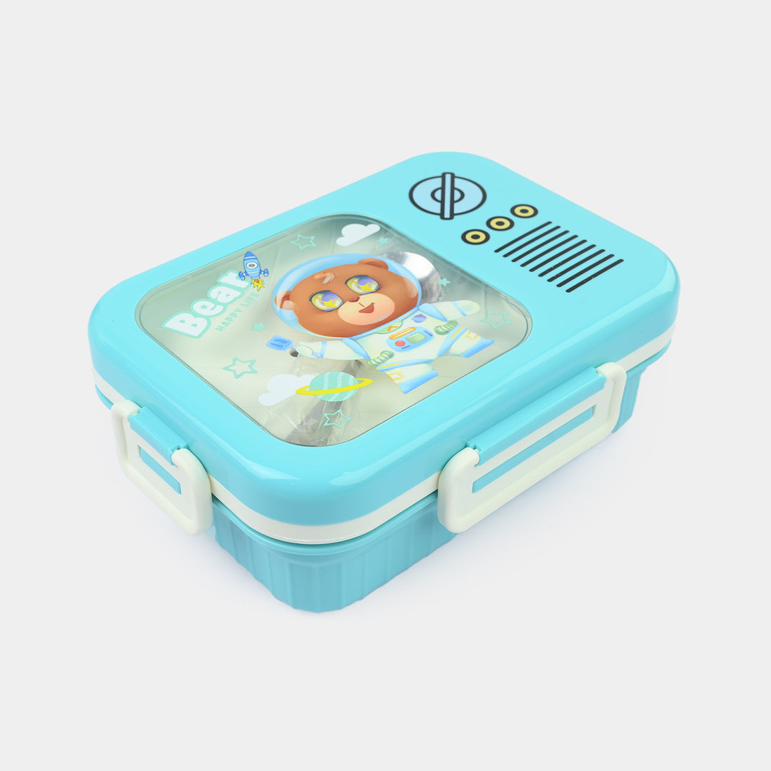 Stainless Steel + Plastic Lunch Box