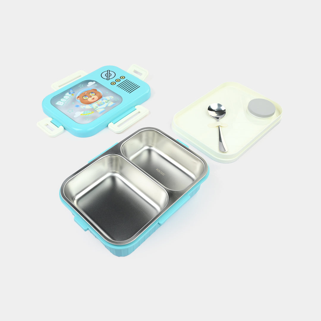 Stainless Steel + Plastic Lunch Box