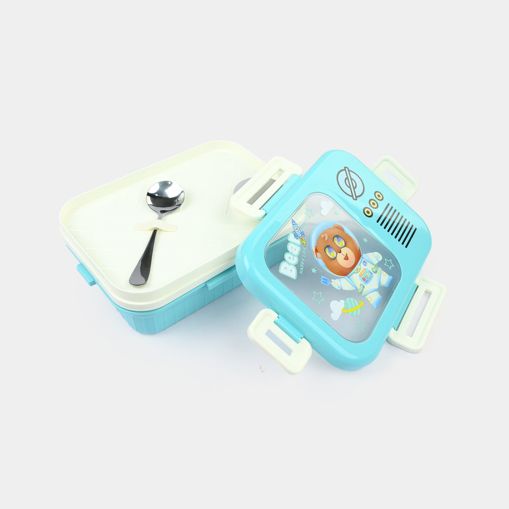 Stainless Steel + Plastic Lunch Box