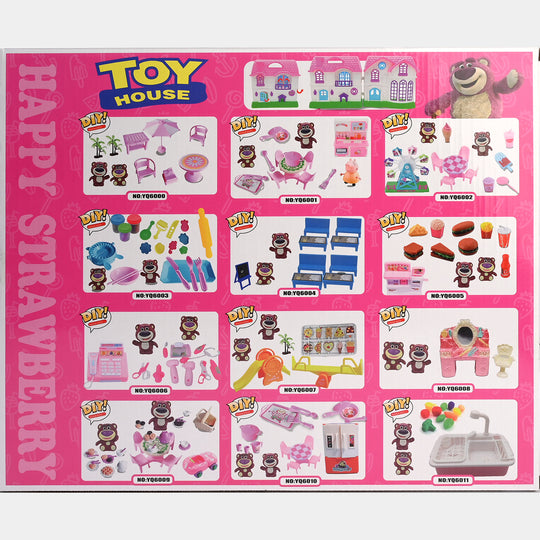 Doll Villa With Kitchen Set for Kids