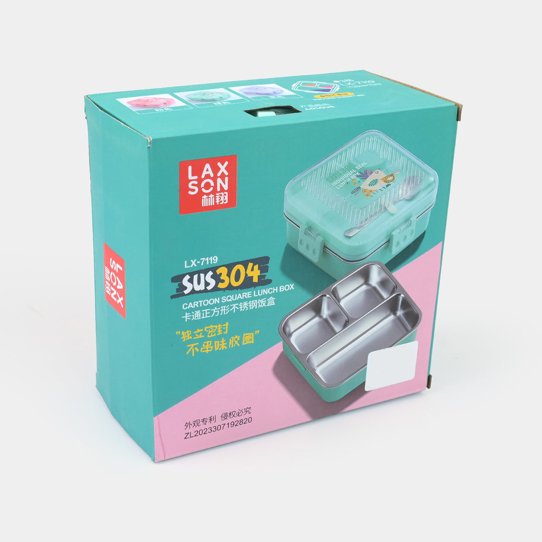 Stainless Steel + Plastic Lunch Box