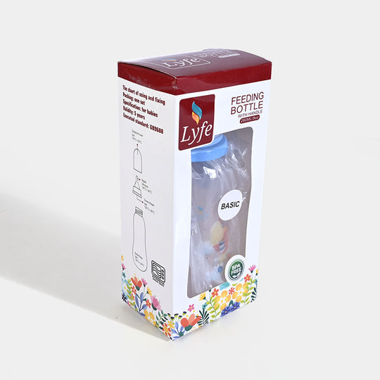 Lyfe Baby Plastic Feeding Bottle 9Oz |280ml |Basic Natural Blue