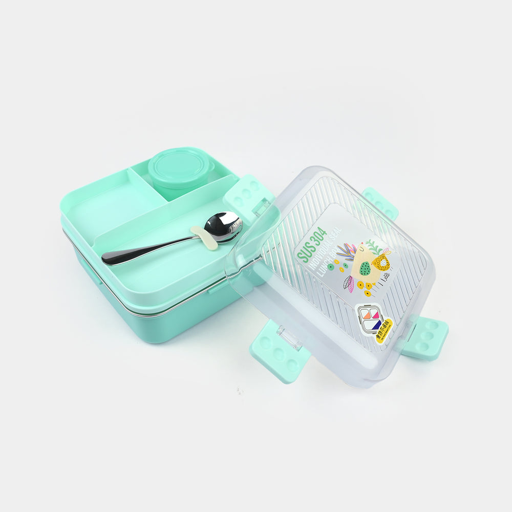 Stainless Steel + Plastic Lunch Box