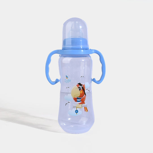 Lyfe Baby Plastic Feeding Bottle 9Oz |280ml |Basic Natural Blue