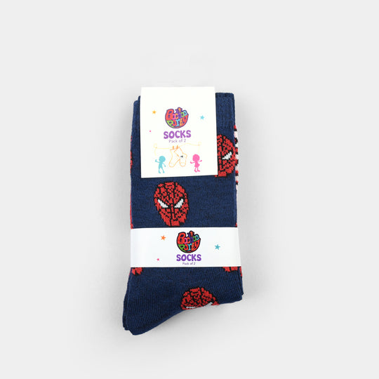Boys Socks Pack Of 2-Red/Blue