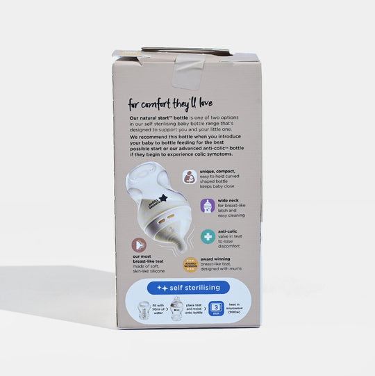 Tommee Tippee Bottle PK1 Plan Natural Start 260ml 422871