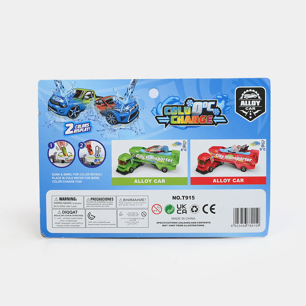 Mini Vehicle Play Set with Color-Changing Feature
